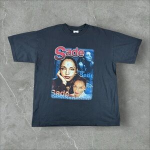 Vintage Sade Shirt Mens XL Black Lovers Rock Tour 2001 Rap Tee Y2K Portrait Rare